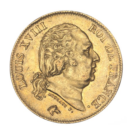 40 francs Louis XVIII 1816 Q