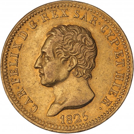 Italie - Sardaigne - 40 lires Charles Felix - 1825 Turin
