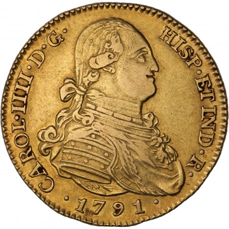 Espagne - 4 escudos Charles IV - 1791