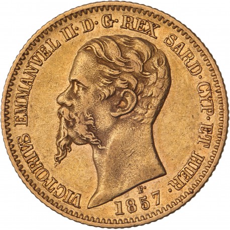Italie - 20 lires Victor Emmanuel II 1857 P