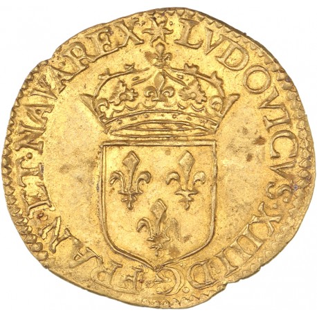 Louis XIII - Ecu d'or 1640 D Lyon