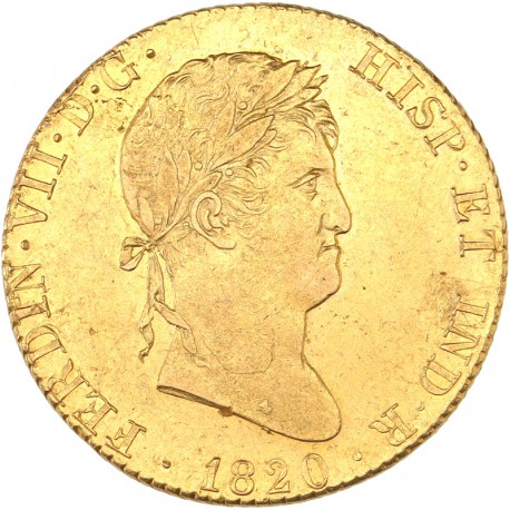 Espagne - 4 escudos Ferdinand VII - 1820 Madrid