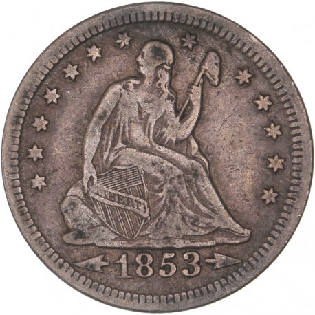 Etats Unis - Quart de dollar - 1853