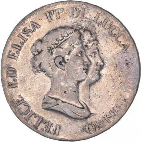 Italie - Lucques et Piombino - 5 franchi 1806