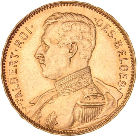Belgique - 20 francs Albert Ier 1914 légende française