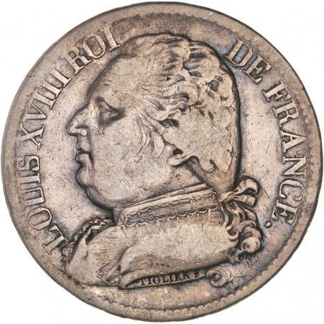 5 francs Louis XVIII 1814 M