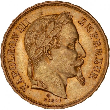 20 francs Napoléon III - 1869 A