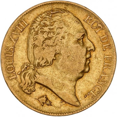 20 francs Louis XVIII - 1817 W Lille