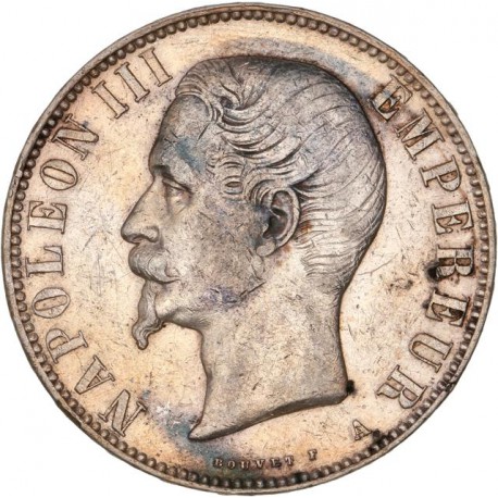 5 francs Napoléon III tête nue 1855 A