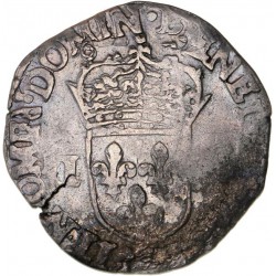 Henri III - Quart d'écu - 1586 9 Rennes