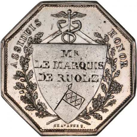 Jeton argent du Conseil Municipal de la ville de Lyon 1829