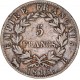 5 francs Napoléon Ier 1813 B Rouen