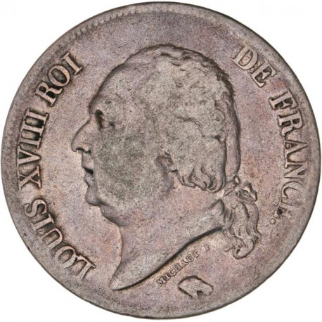5 francs Louis XVIII 1824 MA Marseille