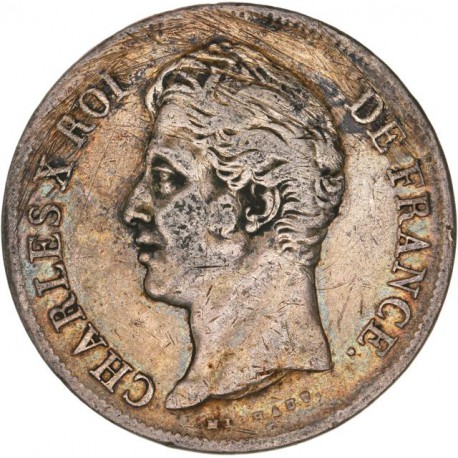 5 francs Charles X 1827 MA Marseille