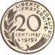Piéfort argent 20 centimes 1979