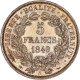 5 francs Cérès 1849 A