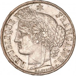 5 francs Cérès 1870 K