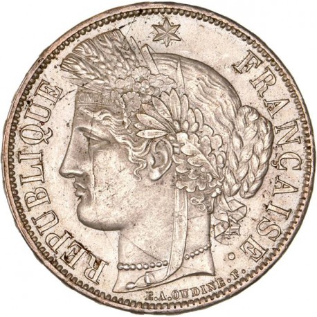 5 francs Cérès 1870 K