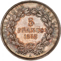 5 francs Louis Napoléon 1852 A