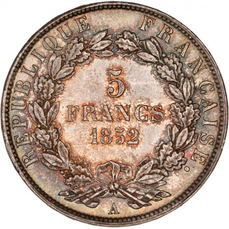 5 francs Louis Napoléon 1852 A