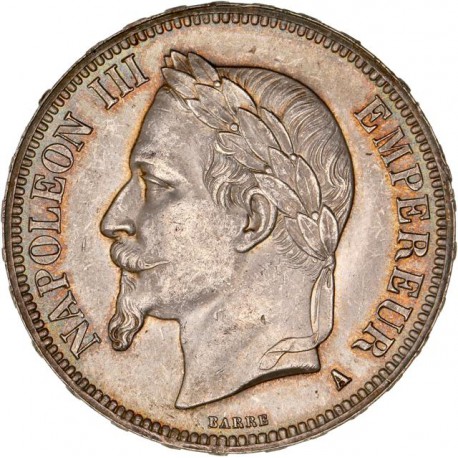 5 francs Napoléon III 1868 A