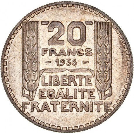 20 francs Turin 1936