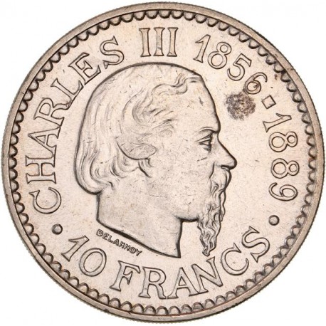 Monaco - 10 francs Prince Rainier III 1966