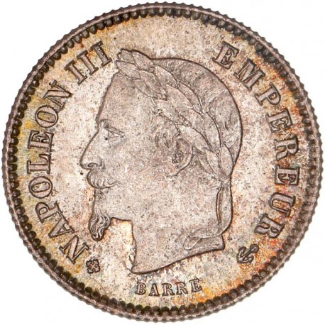 20 centimes Napoléon III 1867 BB