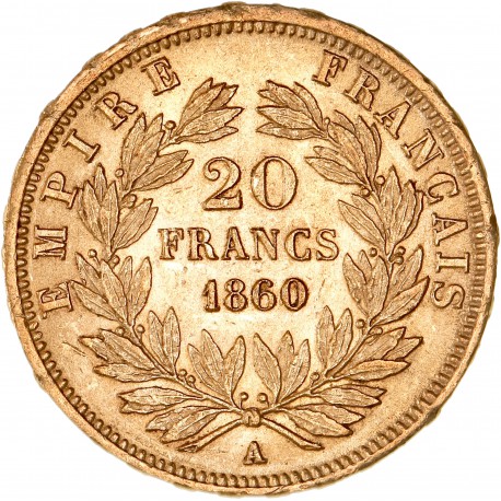 20 francs Napoléon III 1860 A