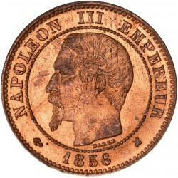 2 centimes Napoléon III 1856 K Bordeaux