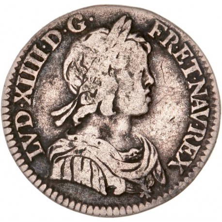 Louis XIV - 1/12ème écu Mèche courte 1643