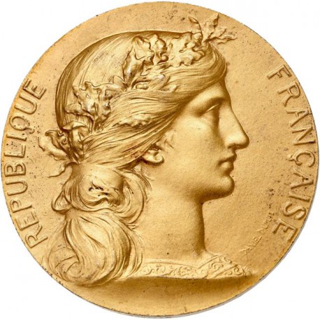 Médaille en argent doré - Ministère de la Guerre