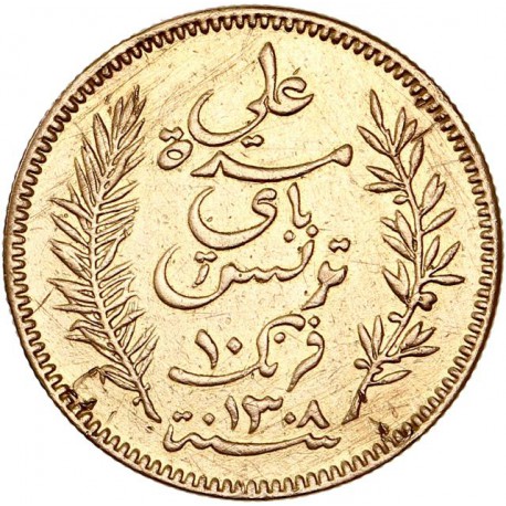 Tunisie - 10 francs 1891 A