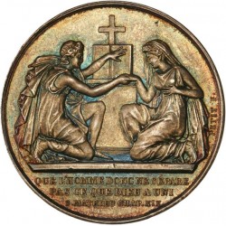 Médaille de mariage en argent