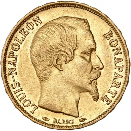 20 francs Louis-Napoléon - 1852 A