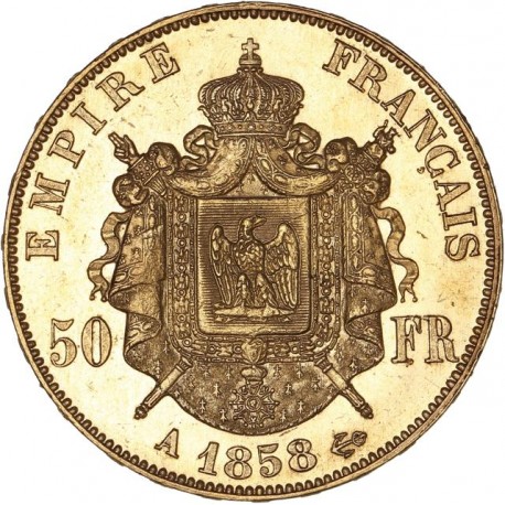 50 francs Napoléon III 1858