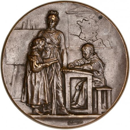 Médaille de récompense certificat d'étude primaire de Levallois - Perret
