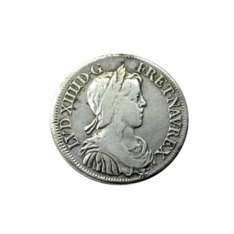 Louis XIV - demi écu mèche longue - 1648 A