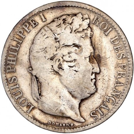 5 francs Louis Philippe Ier 1831 D (tranche en creux)