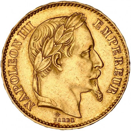 20 francs Napoléon III - 1867 A