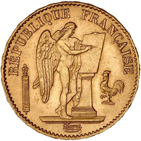 20 francs Génie 1875 A