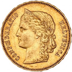Suisse - 20 francs Helvetia 1892 B