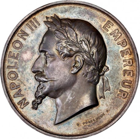 Médaille en argent période Napoléon III - Enseignement