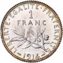 1 Franc Semeuse 1914 MS65
