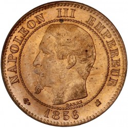 2 centimes Napoléon III 1856 K Bordeaux