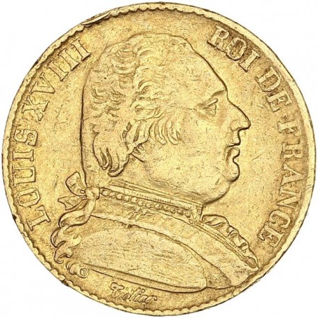 20 francs Louis XVIII 1815 Q