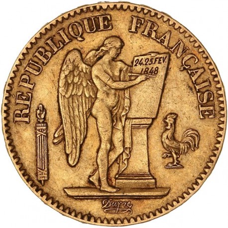 20 francs Génie  - 1848 A