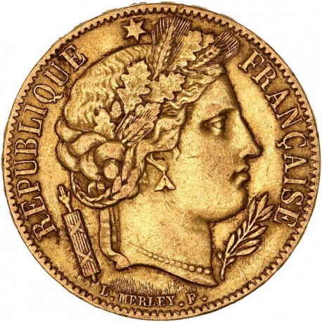 20 francs Cérès 1849 A