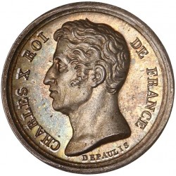 Médaille "Quinaire" - Avènement de Charles X 1824