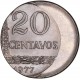 Brésil - 20 centavos 1977 fautée